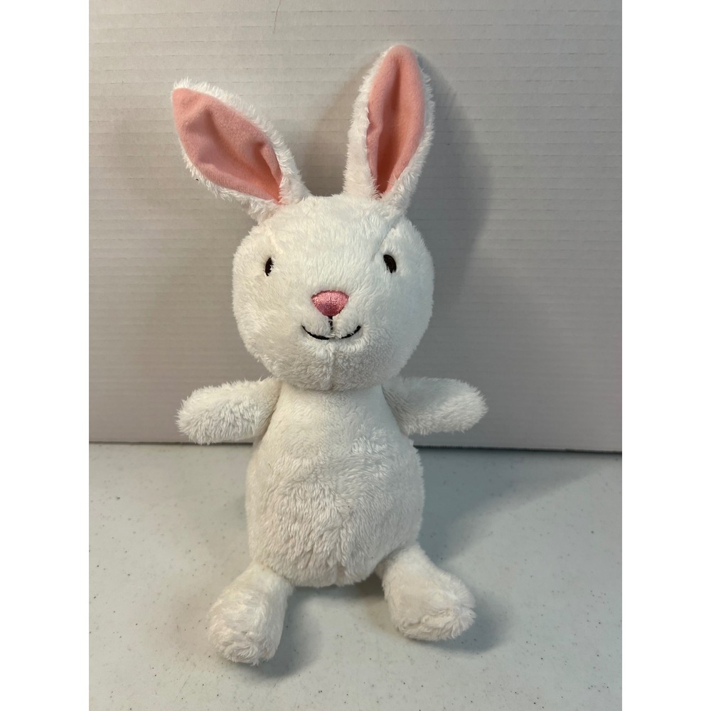 Kohls Cares White Bunny Rabbit Plush Stuffed Animal Pink Ears JHD1-6269 13 Inch